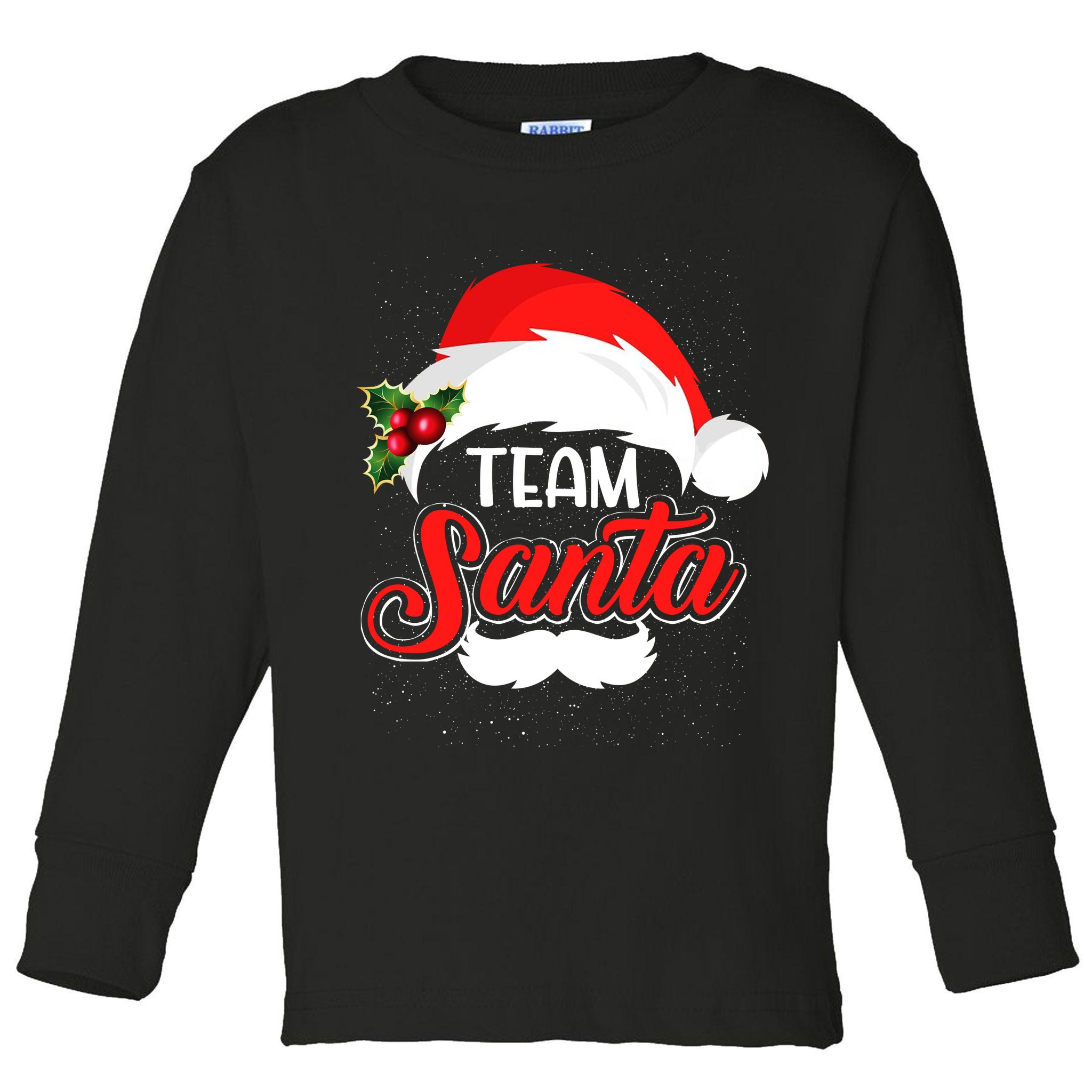 Team Santa Christmas Family Toddler Long Sleeve Shirt
