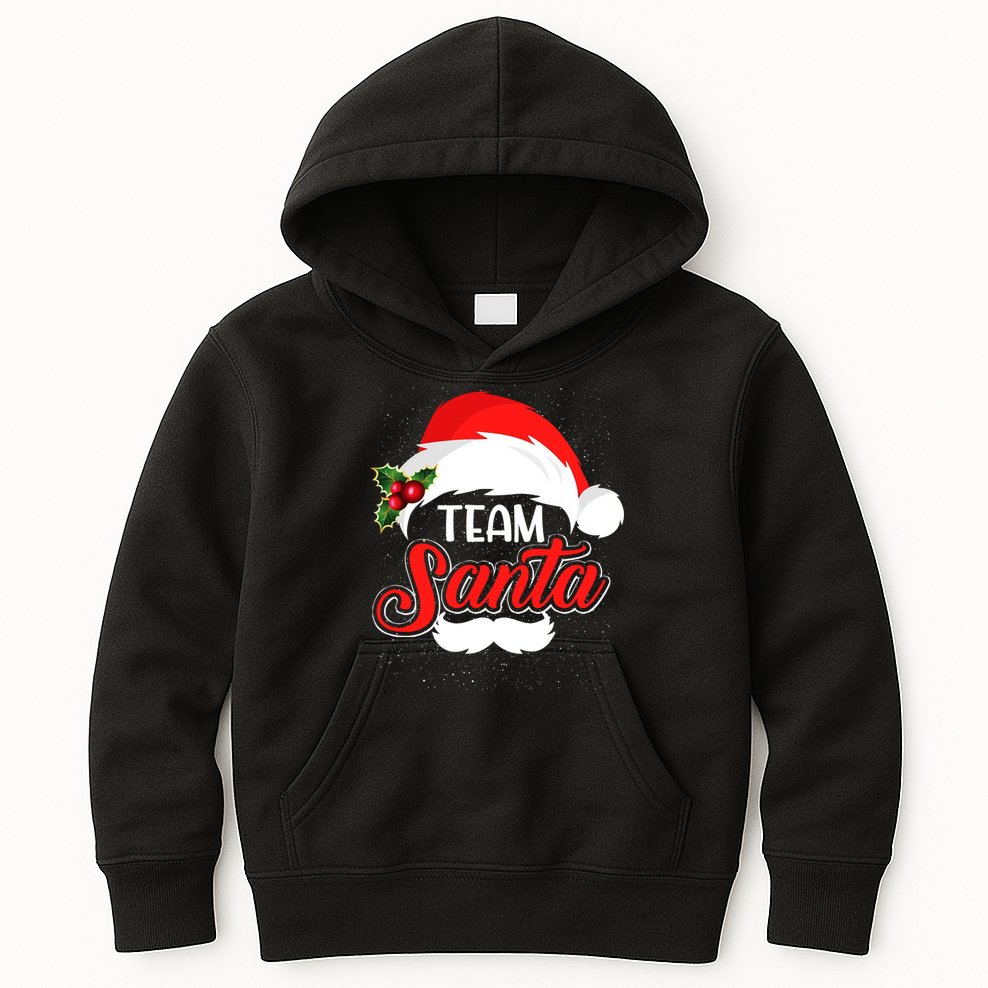 Team Santa Christmas Family Kids Hoodie