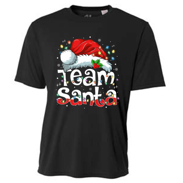 Team Santa Claus Christmas Family Matching Pajama Funny Xmas Cooling Performance Crew T-Shirt