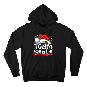 Team Santa Claus Christmas Family Matching Pajama Funny Xmas Hoodie