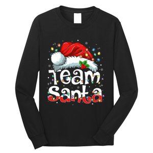 Team Santa Claus Christmas Family Matching Pajama Funny Xmas Long Sleeve Shirt