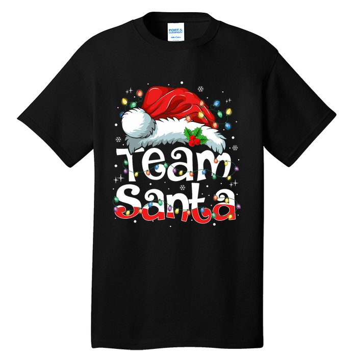 Team Santa Claus Christmas Family Matching Pajama Funny Xmas Tall T-Shirt