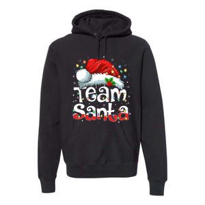 Team Santa Claus Christmas Family Matching Pajama Funny Xmas Premium Hoodie