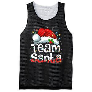 Team Santa Claus Christmas Family Matching Pajama Funny Xmas Mesh Reversible Basketball Jersey Tank