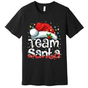 Team Santa Claus Christmas Family Matching Pajama Funny Xmas Premium T-Shirt