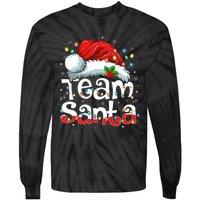 Team Santa Claus Christmas Family Matching Pajama Funny Xmas Tie-Dye Long Sleeve Shirt