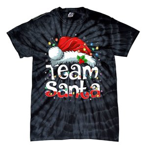 Team Santa Claus Christmas Family Matching Pajama Funny Xmas Tie-Dye T-Shirt