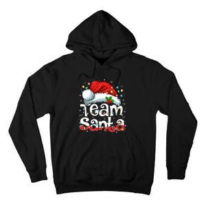 Team Santa Claus Christmas Family Matching Pajama Funny Xmas Tall Hoodie