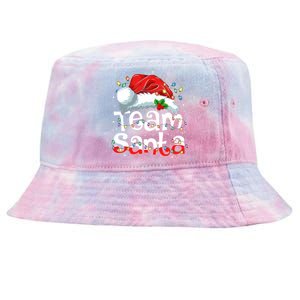 Team Santa Claus Christmas Family Matching Pajama Funny Xmas Tie-Dyed Bucket Hat