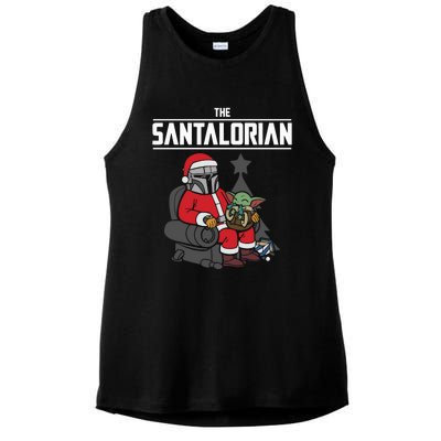 The Santalorian Christmas Ladies PosiCharge Tri-Blend Wicking Tank