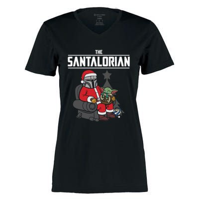 The Santalorian Christmas Women's Momentum V-Neck T-Shirt