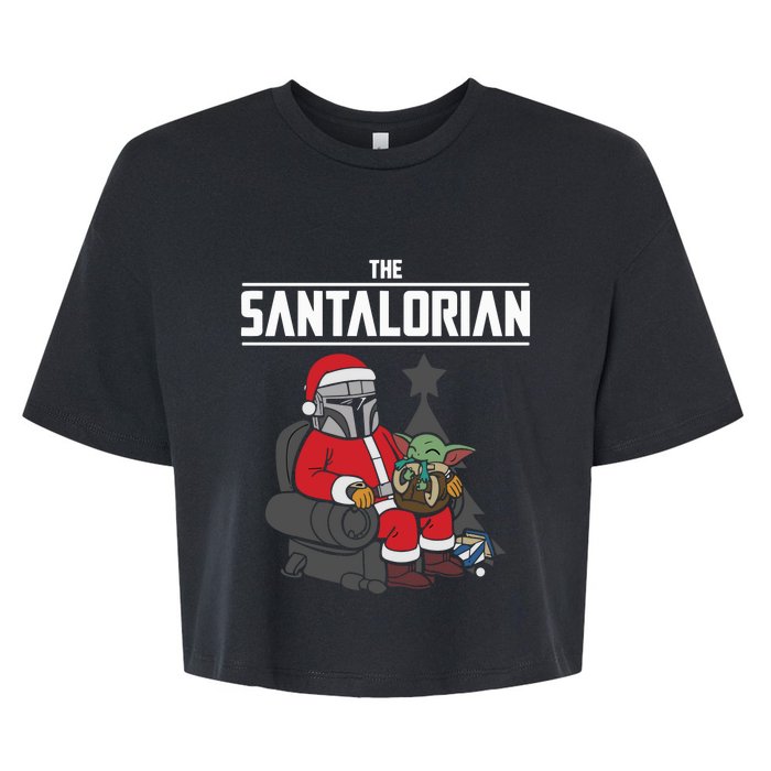 The Santalorian Christmas Bella+Canvas Jersey Crop Tee