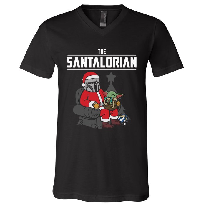 The Santalorian Christmas V-Neck T-Shirt