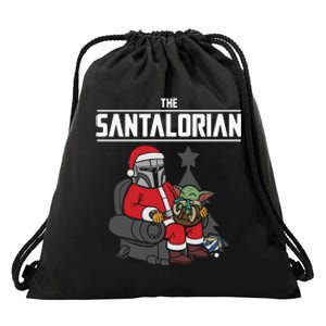 The Santalorian Christmas Drawstring Bag