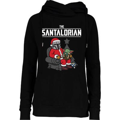 The Santalorian Christmas Womens Funnel Neck Pullover Hood