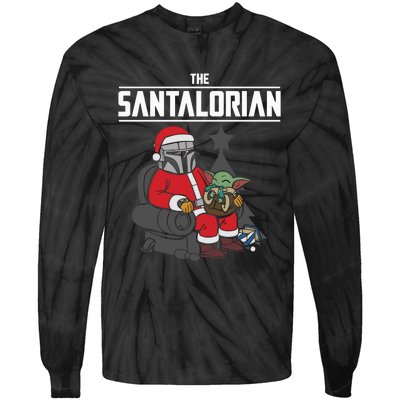 The Santalorian Christmas Tie-Dye Long Sleeve Shirt