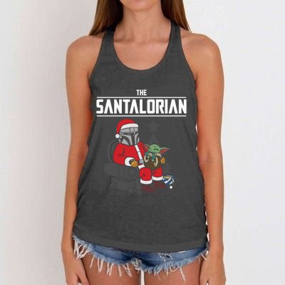 The Santalorian Christmas Women's Knotted Racerback Tank