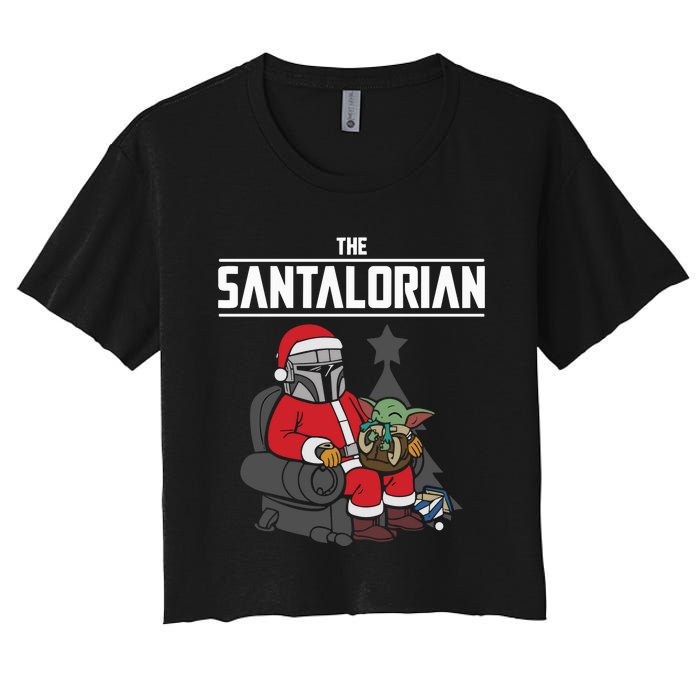 The Santalorian Christmas Women's Crop Top Tee