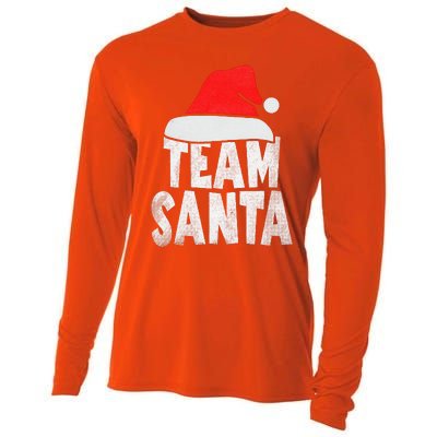 Team Santa Christmas Squad Family Matching Pajamas  Cooling Performance Long Sleeve Crew