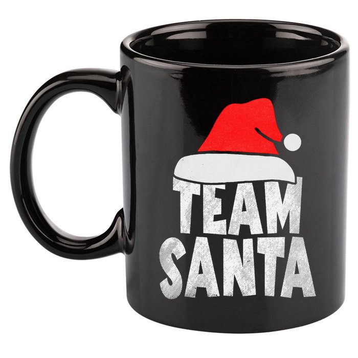 Team Santa Christmas Squad Family Matching Pajamas  11oz C Handle Ceramic Mug