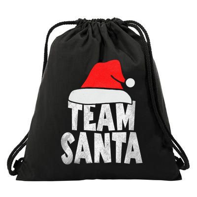 Team Santa Christmas Squad Family Matching Pajamas  Drawstring Bag