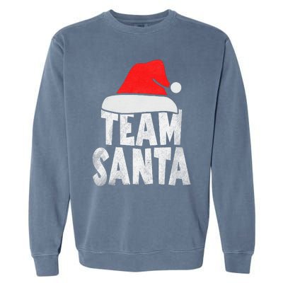 Team Santa Christmas Squad Family Matching Pajamas  Garment-Dyed Sweatshirt