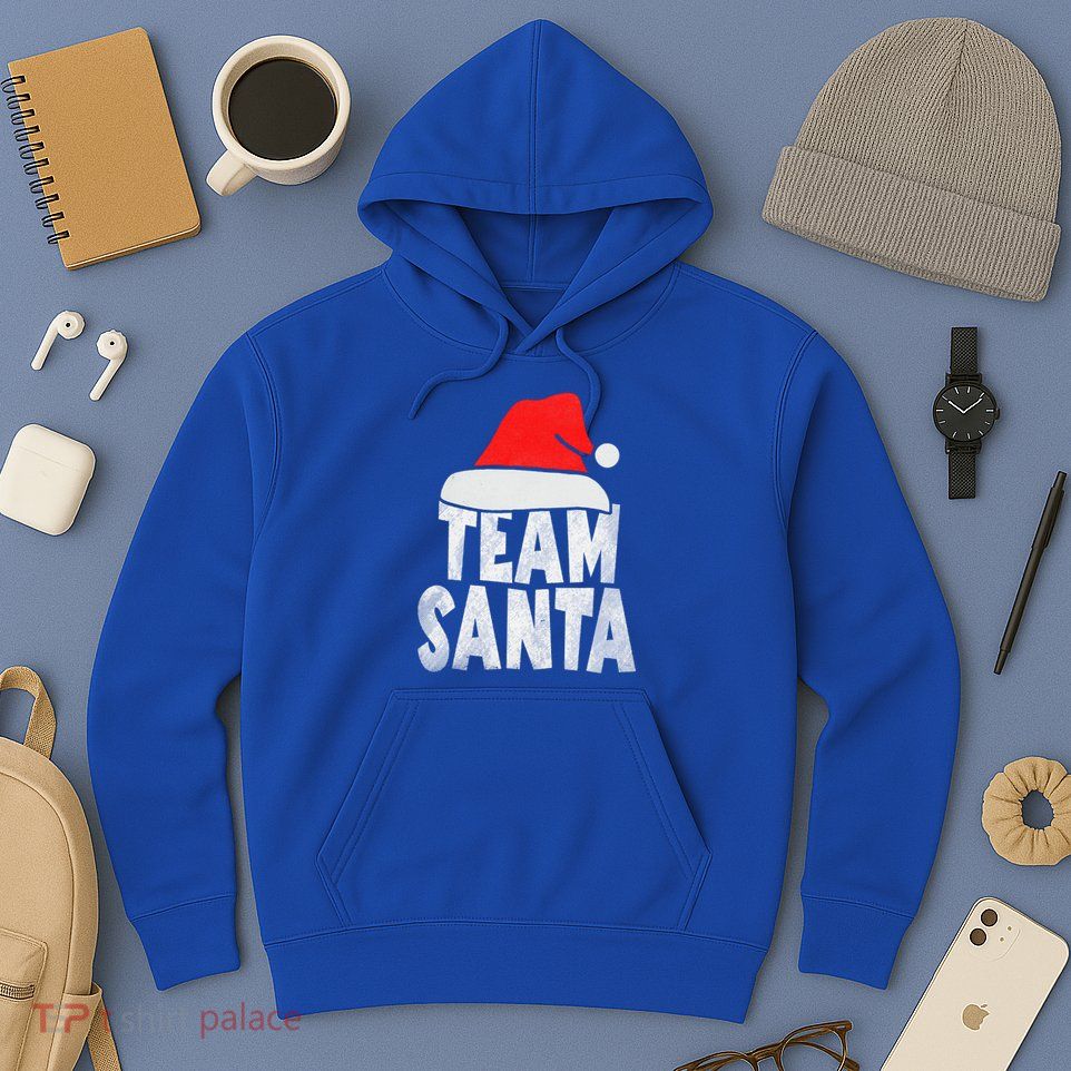 Team Santa Christmas Squad Family Matching Pajamas  Hoodie
