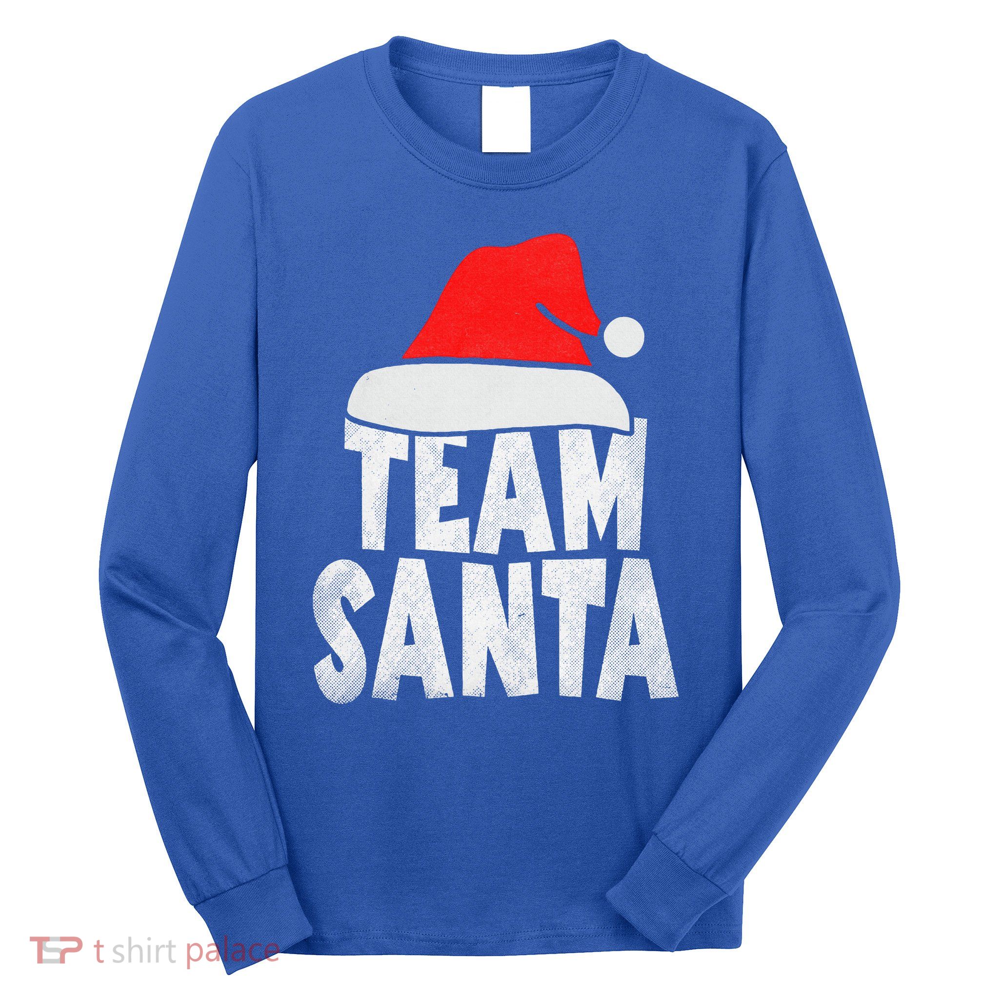Team Santa Christmas Squad Family Matching Pajamas  Long Sleeve Shirt