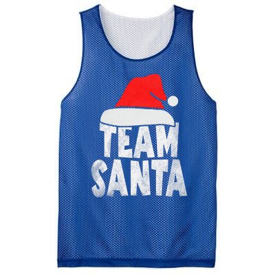 Team Santa Christmas Squad Family Matching Pajamas  Mesh Reversible Basketball Jersey Tank