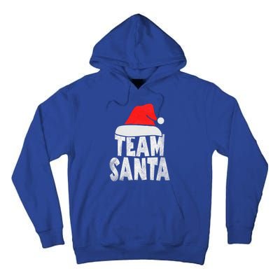 Team Santa Christmas Squad Family Matching Pajamas  Tall Hoodie