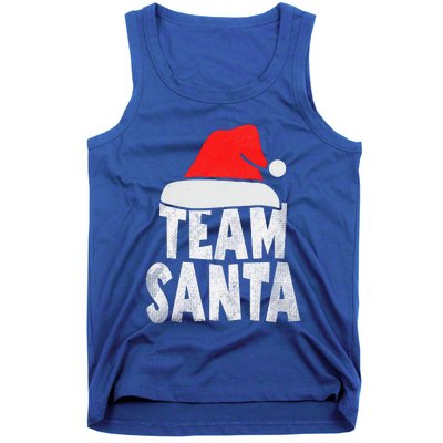 Team Santa Christmas Squad Family Matching Pajamas  Tank Top