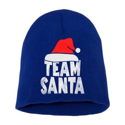 Team Santa Christmas Squad Family Matching Pajamas  Short Acrylic Beanie