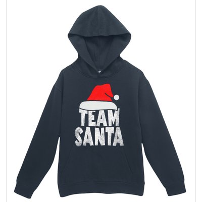 Team Santa Christmas Squad Family Matching Pajamas  Urban Pullover Hoodie