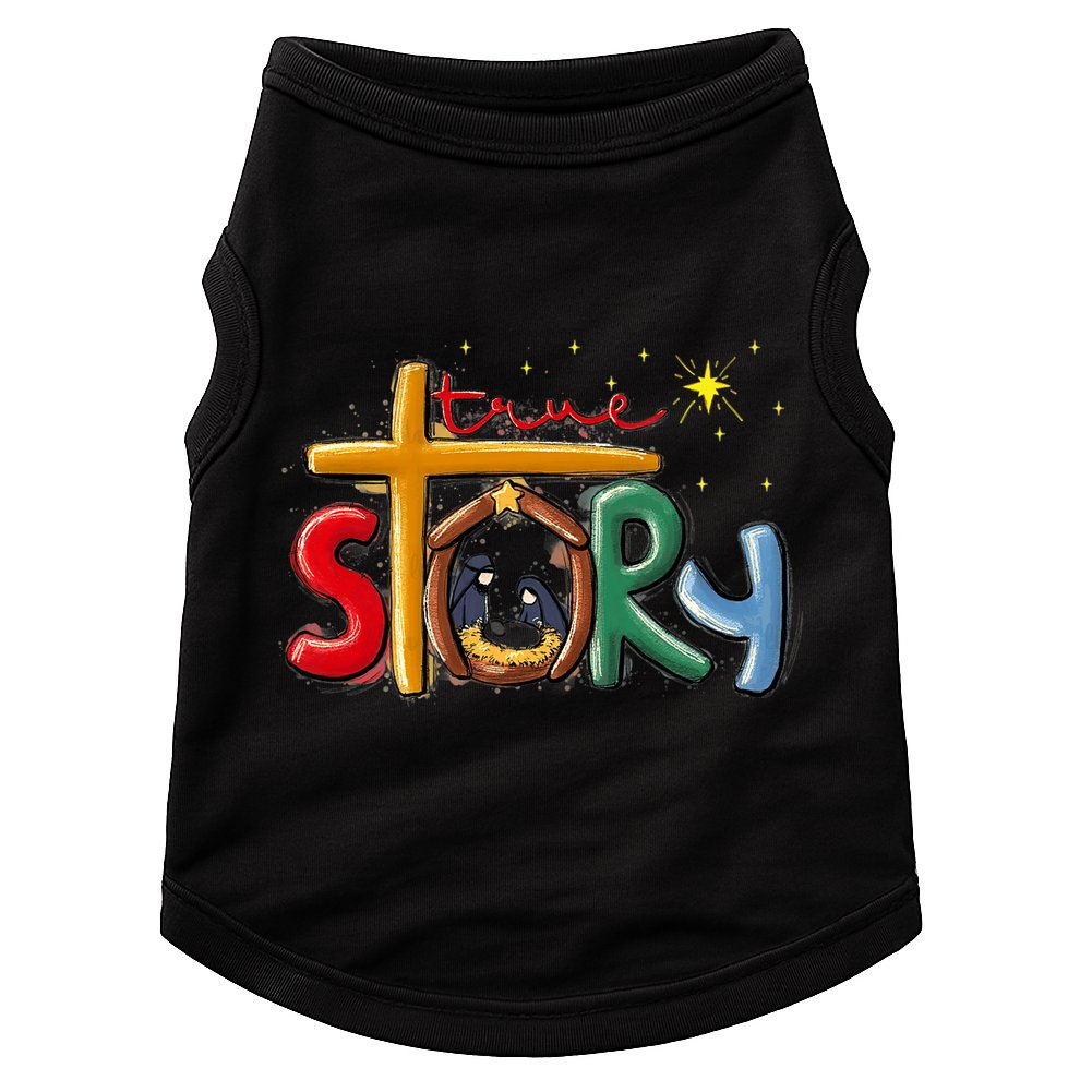 True Story Christmas Nativity Jesus Christian Christmas Premium Doggie Tank