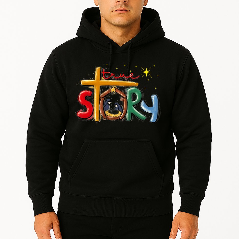 True Story Christmas Nativity Jesus Christian Christmas Premium Hoodie