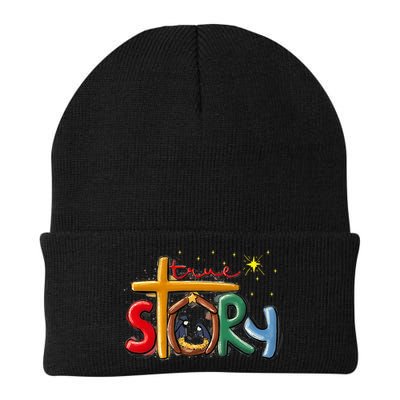True Story Christmas Nativity Jesus Christian Christmas Premium Beanie