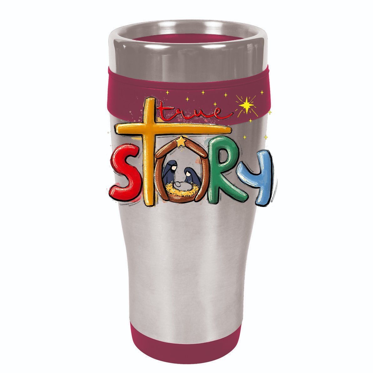 True Story Christmas Nativity Jesus Christian Christmas Premium 16 in Basic Backpack