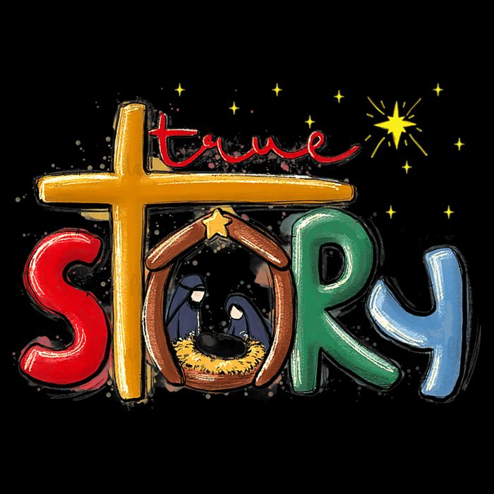 True Story Christmas Nativity Jesus Christian Christmas Premium 16 in Basic Backpack