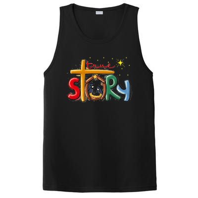 True Story Christmas Nativity Jesus Christian Christmas Premium PosiCharge Competitor Tank