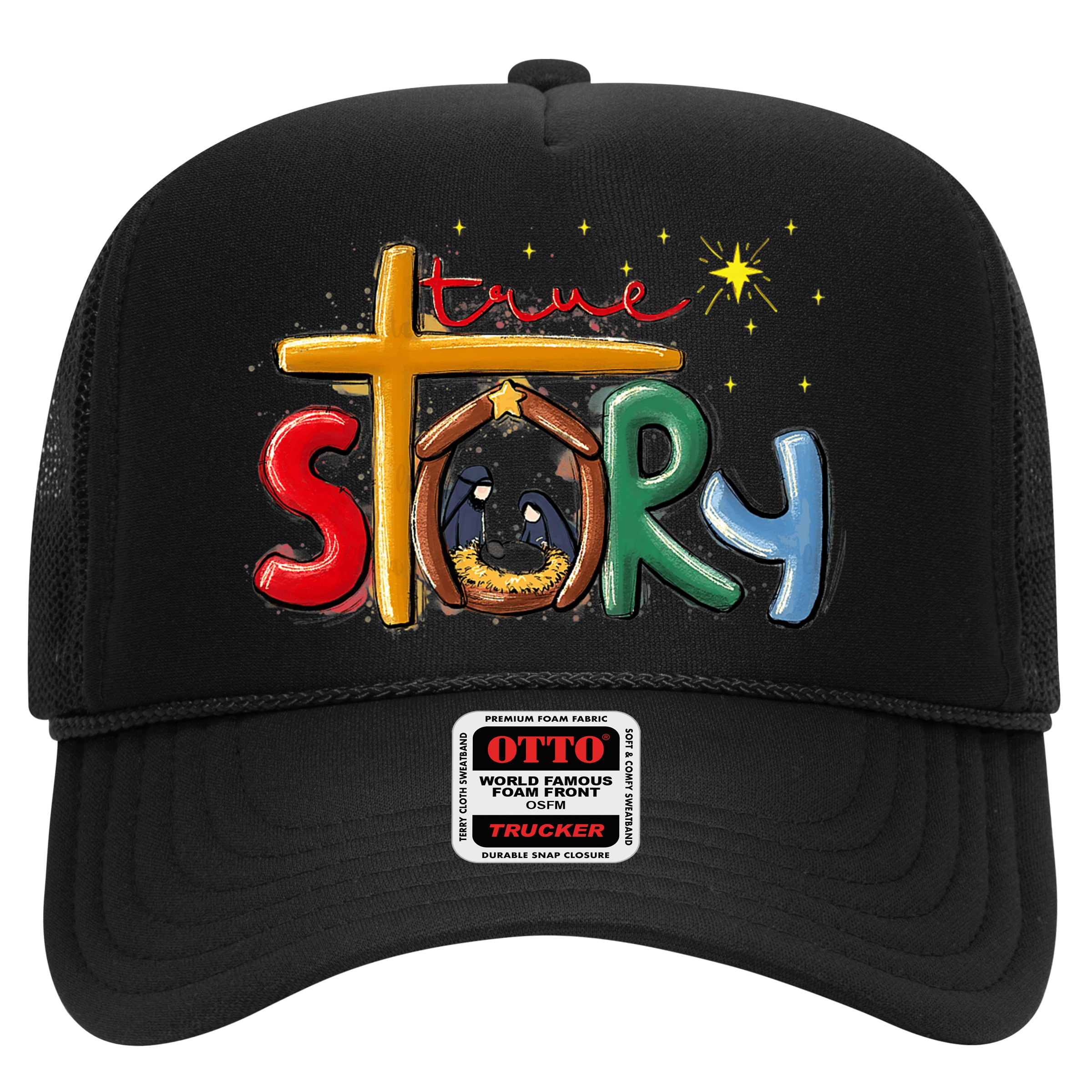 True Story Christmas Nativity Jesus Christian Christmas Premium Hat