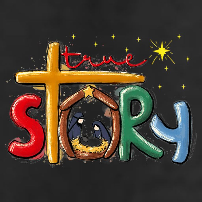 True Story Christmas Nativity Jesus Christian Christmas Premium Hat