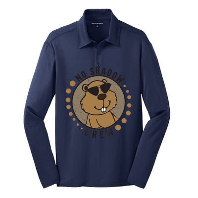 Team Shadow Crew Groundhog Day Silk Touch Performance Long Sleeve Polo