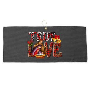 True Story Christmas Nativity Jesus Christian Funny Gift Large Microfiber Waffle Golf Towel