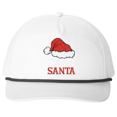 Team Santa Christmas Squad Family Matching Pajamas Snapback Five-Panel Rope Hat