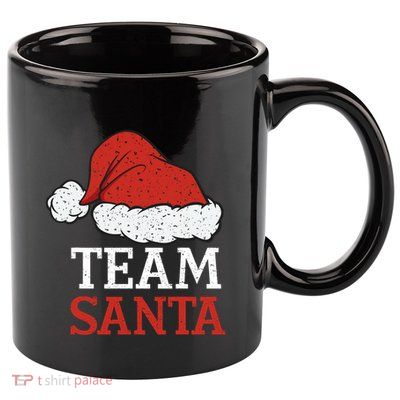 Team Santa Christmas Squad Family Matching Pajamas 11oz C Handle Ceramic Mug