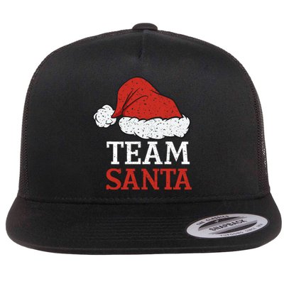 Team Santa Christmas Squad Family Matching Pajamas Flat Bill Trucker Hat