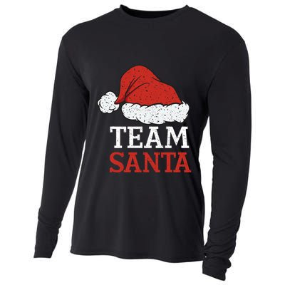 Team Santa Christmas Squad Family Matching Pajamas Cooling Performance Long Sleeve Crew