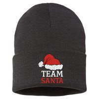 Team Santa Christmas Squad Family Matching Pajamas Sustainable Knit Beanie