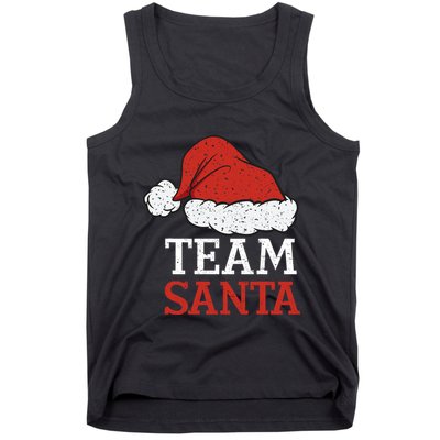 Team Santa Christmas Squad Family Matching Pajamas Tank Top