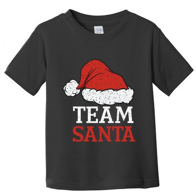 Team Santa Christmas Squad Family Matching Pajamas Toddler T-Shirt